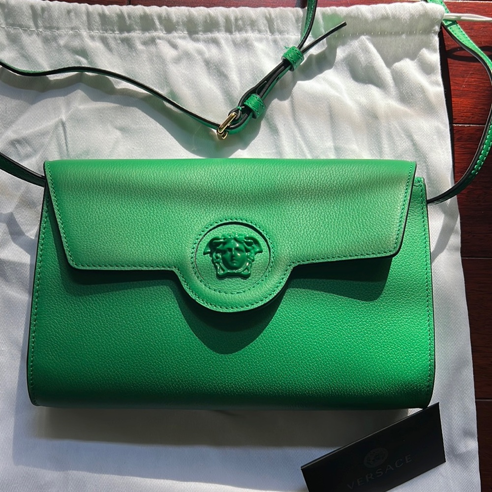 Green Versace bag